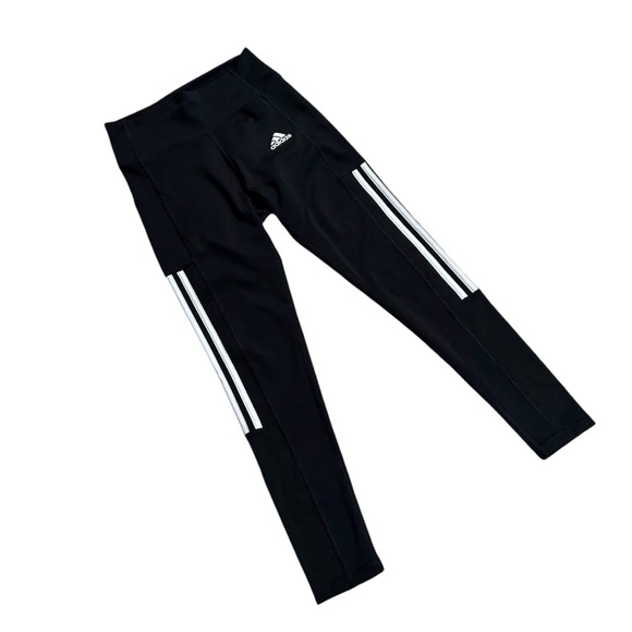 Adidas Women's Lightweight High Rise 3-Stripe Mesh 7/8 Leggings, size Small - Picture 3 of 11